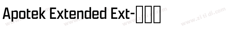 Apotek Extended Ext字体转换